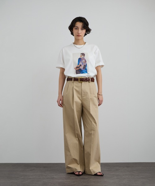 SALON adam et rope'（サロン アダム エ ロペ）の「tacca Cギャバ STYLE UP TACK PANTS（その他パンツ・レディース・ベージュ/チャコールグレー・S/M）」の20枚目の写真