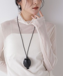 JAMIRAY（ジャミレイ）の「JAMIRAY/LEATHER SHELL NECKLACE（ネックレス）」