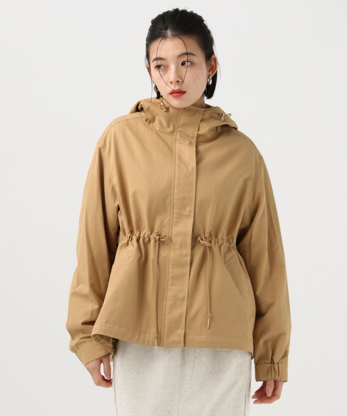 BAYFLOW（ベイフロー）の「[人気アイテムがアップデート]撥水マウンテンパーカー（マウンテンパーカー・レディース・グレイッシュベージュ/キャメル/アイボリー・MEDIUM/SMALL）」の7枚目の写真