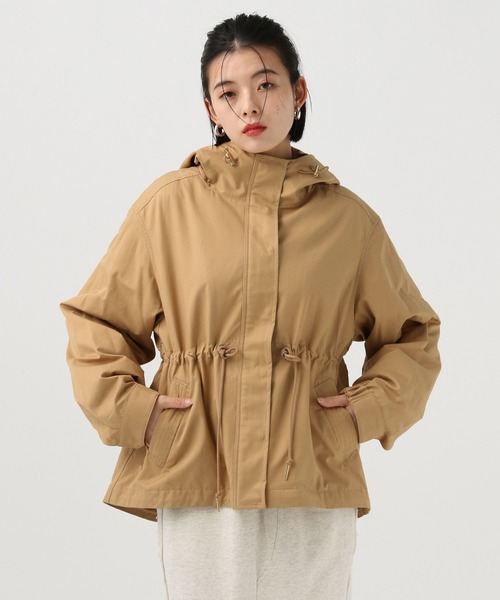 BAYFLOW（ベイフロー）の「[人気アイテムがアップデート]撥水マウンテンパーカー（マウンテンパーカー・レディース・グレイッシュベージュ/キャメル/アイボリー・MEDIUM/SMALL）」の9枚目の写真