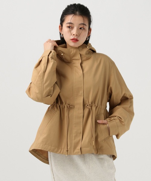 BAYFLOW（ベイフロー）の「[人気アイテムがアップデート]撥水マウンテンパーカー（マウンテンパーカー・レディース・グレイッシュベージュ/キャメル/アイボリー・MEDIUM/SMALL）」の10枚目の写真