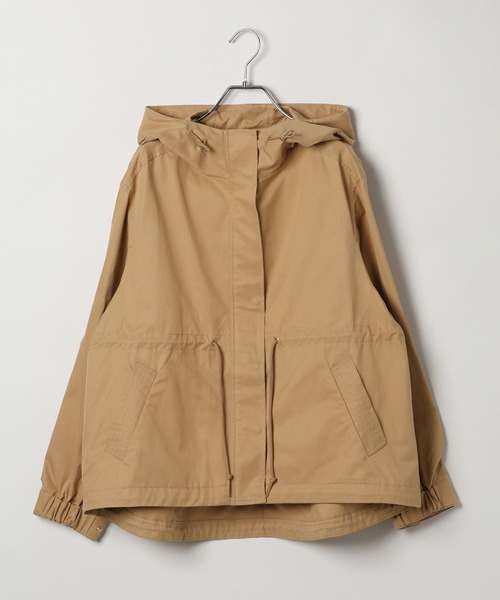 BAYFLOW（ベイフロー）の「[人気アイテムがアップデート]撥水マウンテンパーカー（マウンテンパーカー・レディース・グレイッシュベージュ/キャメル/アイボリー・MEDIUM/SMALL）」の14枚目の写真