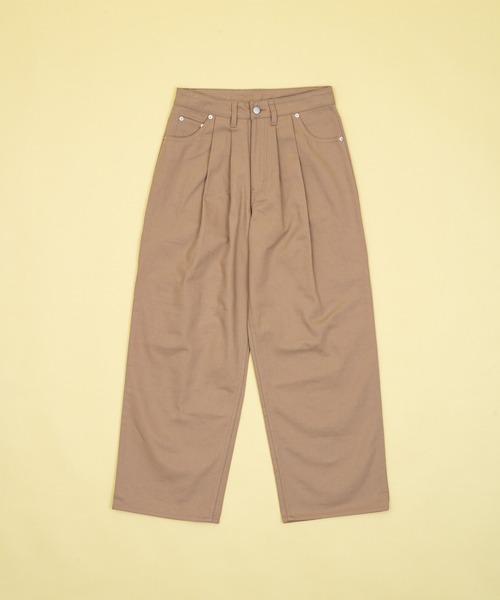 Zooodle（ズードル）の「Wide work pants - ワイドワークパンツ -（その他パンツ・メンズ・ブラウン/ベージュ・MEDIUM/LARGE）」の7枚目の写真