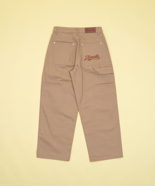 Zooodle（ズードル）の「Wide work pants - ワイドワークパンツ -（その他パンツ・メンズ・ブラウン/ベージュ・MEDIUM/LARGE）」の8枚目の写真