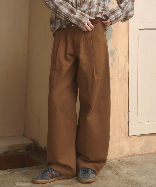 Zooodle（ズードル）の「Wide work pants - ワイドワークパンツ -（その他パンツ・メンズ・ブラウン/ベージュ・MEDIUM/LARGE）」の20枚目の写真