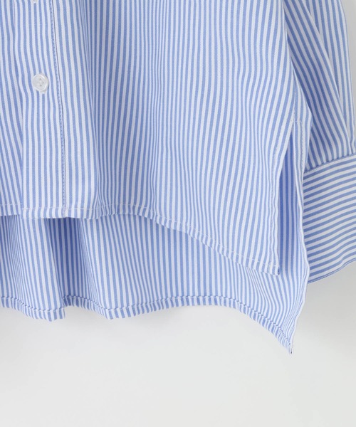 LOWRYS FARM（ローリーズファーム）の「タイツキシャツＬＳ　636549（シャツ/ブラウス・キッズ・グレー/ライトブルー・110cm/150cm/140cm/130cm/120cm）」の13枚目の写真