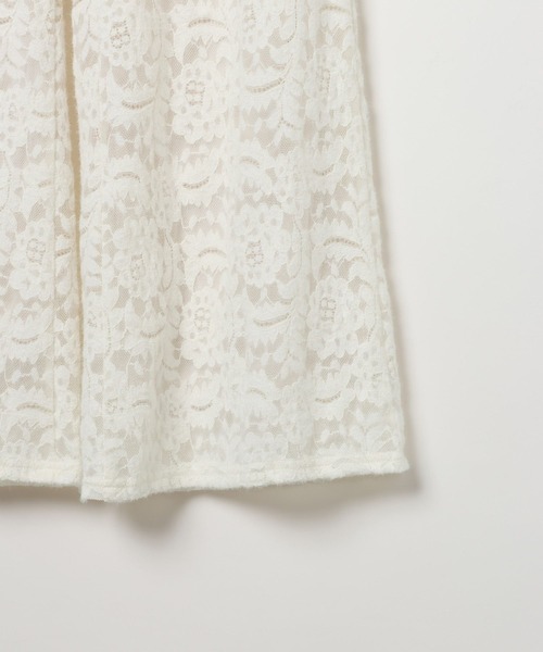 LEPSIM（レプシィム）の「起毛レースパンツ　638770（その他パンツ・レディース・オフホワイト/グリーン/ブラック・FREE）」の7枚目の写真