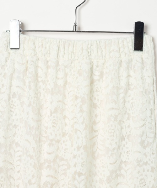 LEPSIM（レプシィム）の「起毛レースパンツ　638770（その他パンツ・レディース・オフホワイト/グリーン/ブラック・FREE）」の8枚目の写真
