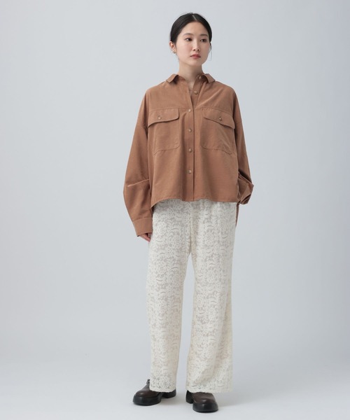 LEPSIM(レプシィム)の「起毛レースパンツ 638770(その他パンツ・レディース・オフホワイト/グリーン/ブラック・FREE)」の17枚目の写真