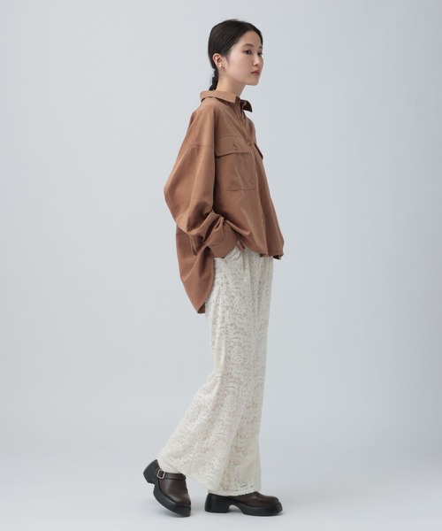 LEPSIM(レプシィム)の「起毛レースパンツ 638770(その他パンツ・レディース・オフホワイト/グリーン/ブラック・FREE)」の19枚目の写真