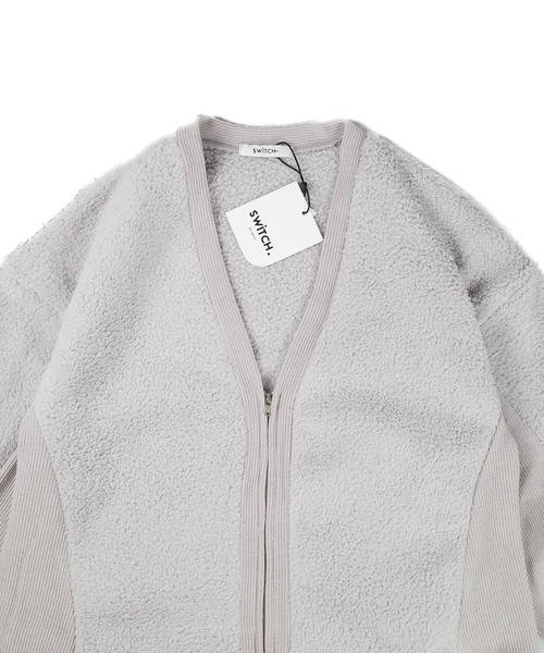 SWITCH BY ARCH(スイッチバイアーチ)の「【W】【it】【ARC】【SWITCH by ARCH】Boa Fleece × Knit Zip Cardigan(カーディガン/ボレロ・レディース・グレイッシュベージュ/アイボリー・FREE)」の13枚目の写真