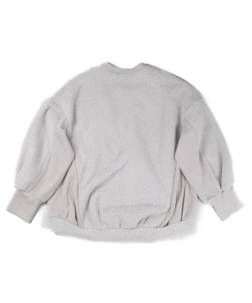 SWITCH BY ARCH(スイッチバイアーチ)の「【W】【it】【ARC】【SWITCH by ARCH】Boa Fleece × Knit Zip Cardigan(カーディガン/ボレロ・レディース・グレイッシュベージュ/アイボリー・FREE)」の4枚目の写真