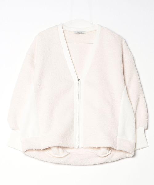 SWITCH BY ARCH(スイッチバイアーチ)の「【W】【it】【ARC】【SWITCH by ARCH】Boa Fleece × Knit Zip Cardigan(カーディガン/ボレロ・レディース・グレイッシュベージュ/アイボリー・FREE)」の16枚目の写真