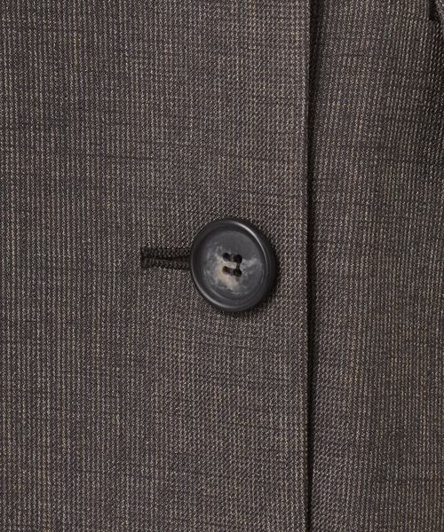 JOURNAL STANDARD relume（ジャーナルスタンダード　レリューム）の「［26SS新作 / 防シワ］メランジドビーダブルジャケット（テーラードジャケット・レディース・ベージュ/ブラウン・36/38）」の5枚目の写真