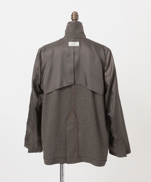 JOURNAL STANDARD relume（ジャーナルスタンダード　レリューム）の「［26SS新作 / 防シワ］メランジドビーダブルジャケット（テーラードジャケット・レディース・ベージュ/ブラウン・36/38）」の7枚目の写真