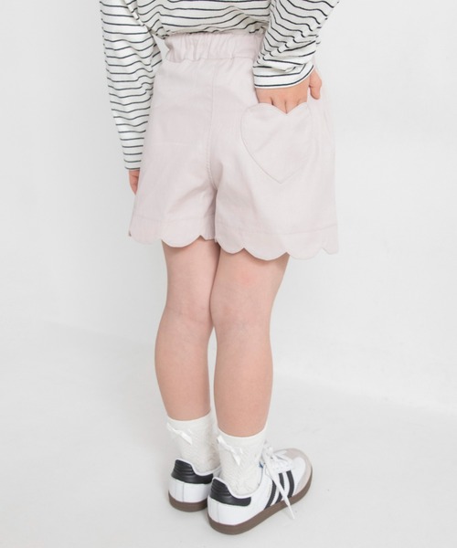 BRANSHES（ブランシェス）の「【マシュマロ】裾スカラップショートパンツ（その他パンツ・キッズ・ピンクベージュ/ブルー/カラフル/アイボリー/ネイビー/ブラック・100/150/90/80/120/110/130/140）」の5枚目の写真