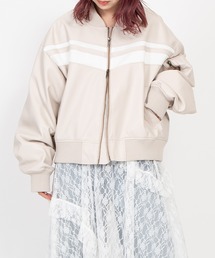 PUNYUS | 合皮ラインブルゾン(ブルゾン)