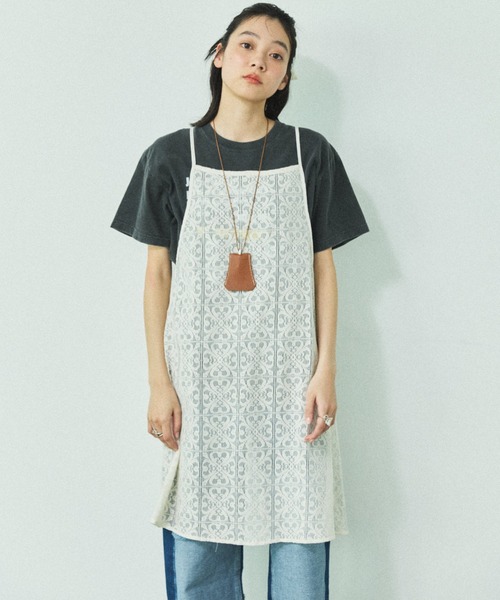 MIRROR STOKE（ミラーストーク）の「【ZOZO限定】[2点セット]SCRUNCHIE SET CAMISOLE/スクランチーセットキャミソール（ワンピース・レディース・アイボリー/ブラック・MEDIUM）」の4枚目の写真