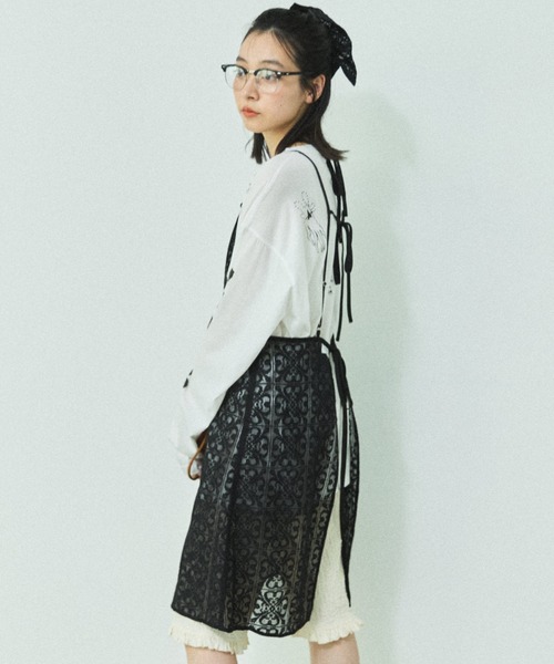 MIRROR STOKE（ミラーストーク）の「【ZOZO限定】[2点セット]SCRUNCHIE SET CAMISOLE/スクランチーセットキャミソール（ワンピース・レディース・アイボリー/ブラック・MEDIUM）」の19枚目の写真