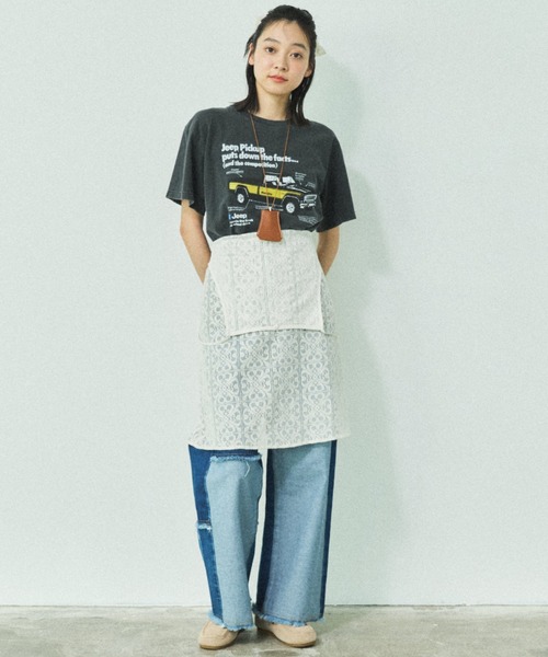 MIRROR STOKE（ミラーストーク）の「【ZOZO限定】[2点セット]SCRUNCHIE SET CAMISOLE/スクランチーセットキャミソール（ワンピース・レディース・アイボリー/ブラック・MEDIUM）」の8枚目の写真