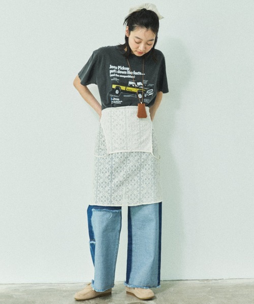 MIRROR STOKE（ミラーストーク）の「【ZOZO限定】[2点セット]SCRUNCHIE SET CAMISOLE/スクランチーセットキャミソール（ワンピース・レディース・アイボリー/ブラック・MEDIUM）」の9枚目の写真