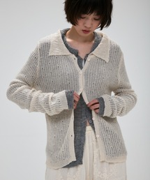 full/fill. | cami layered sheer knit shirt / キャミレイヤードシアーニットシャツ(ニット/セーター)