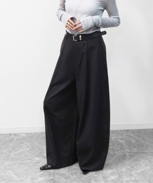 センターシームコクーンカーブワイドパンツ CENTER SEAM COCOON CURVE WIDE PANTS