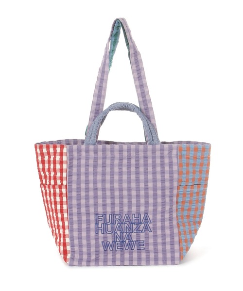 niko and...（ニコアンド）の「【A4サイズ収納可能】マルチチェック2WAYトートバッグ（トートバッグ・レディース・ブラウン/パープル/ブラック・0）」の3枚目の写真