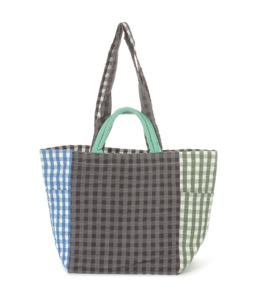 niko and...（ニコアンド）の「【A4サイズ収納可能】マルチチェック2WAYトートバッグ（トートバッグ・レディース・ブラウン/パープル/ブラック・0）」の7枚目の写真