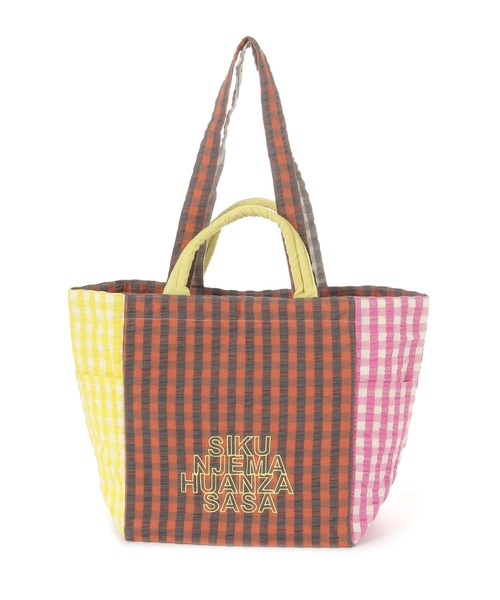 niko and...（ニコアンド）の「【A4サイズ収納可能】マルチチェック2WAYトートバッグ（トートバッグ・レディース・ブラウン/パープル/ブラック・0）」の5枚目の写真