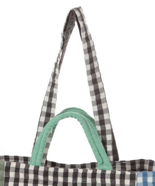 niko and...（ニコアンド）の「【A4サイズ収納可能】マルチチェック2WAYトートバッグ（トートバッグ・レディース・ブラウン/パープル/ブラック・0）」の9枚目の写真