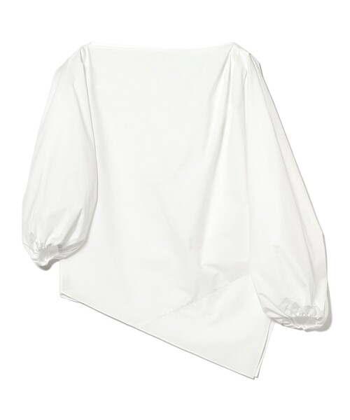 Demi-Luxe BEAMS(デミルクス ビームス)の「【8/6値下げ】ギャザー ショルダー ブラウス(シャツ/ブラウス・レディース・ネイビー/オフホワイト・ONE SIZE)」の13枚目の写真