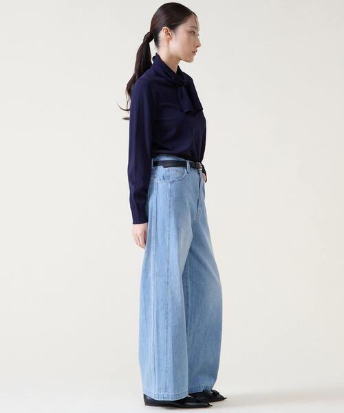 Tiara（ティアラ）の「リボンタイニット（ニット/セーター・レディース・ピンク/ネイビー/ライトベージュ・FREE）」の21枚目の写真