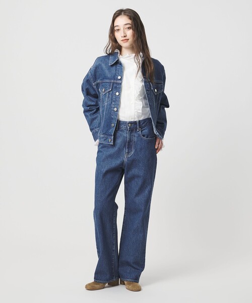 UNITED ARROWS（ユナイテッドアローズ）の「ストレート デニムパンツ（デニムパンツ・レディース・グレー系/ロイヤルブルー/ターコイズブルー系・36/38/40）」の8枚目の写真