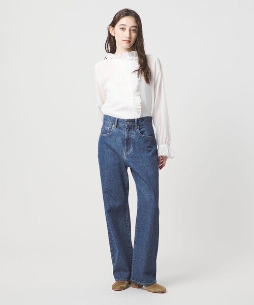 UNITED ARROWS（ユナイテッドアローズ）の「ストレート デニムパンツ（デニムパンツ・レディース・グレー系/ロイヤルブルー/ターコイズブルー系・36/38/40）」の11枚目の写真