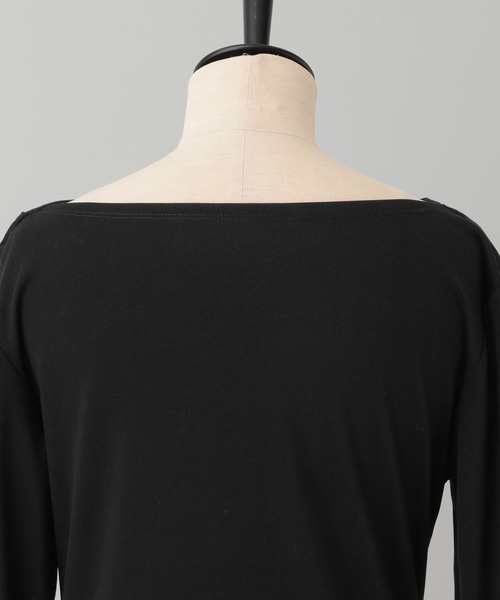 A part by（アパートバイ）の「カットドレーププルオーバー_長袖（Tシャツ/カットソー・レディース・アイボリー/ブラック/ベージュ/オフホワイト・FREE）」の12枚目の写真