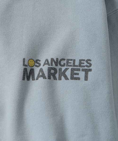 JOURNAL STANDARD relume（ジャーナルスタンダード　レリューム）の「スマイリーフェイス 別注フェードプリント スウェット（スウェット・メンズ・ホワイト系その他/サックスブルー/ラベンダー・LARGE/MEDIUM）」の14枚目の写真