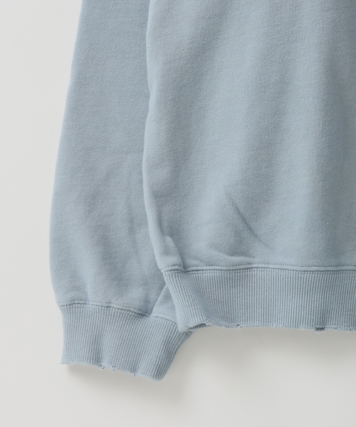 JOURNAL STANDARD relume（ジャーナルスタンダード　レリューム）の「スマイリーフェイス 別注フェードプリント スウェット（スウェット・メンズ・ホワイト系その他/サックスブルー/ラベンダー・LARGE/MEDIUM）」の15枚目の写真