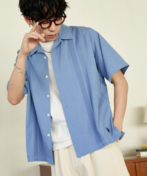 U.S. POLO ASSN.U.S. POLO ASSN. × PUBLUX/ユーエスポロアッスン 別注 ワンポイント ピンタックシャツ 限定展開