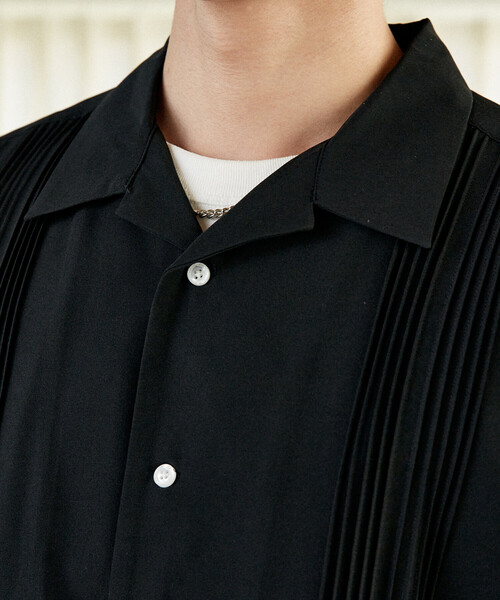 U.S. POLO ASSN.(ユーエスポロアッスン)の「U.S. POLO ASSN.U.S. POLO ASSN. × PUBLUX/ユーエスポロアッスン 別注 ワンポイント ピンタックシャツ 限定展開(シャツ/ブラウス・メンズ・グレー/チャコールグレー/ブラック/サックスブルー・S/M/L)」の12枚目の写真