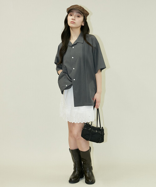 U.S. POLO ASSN.(ユーエスポロアッスン)の「U.S. POLO ASSN.U.S. POLO ASSN. × PUBLUX/ユーエスポロアッスン 別注 ワンポイント ピンタックシャツ 限定展開(シャツ/ブラウス・メンズ・グレー/チャコールグレー/ブラック/サックスブルー・S/M/L)」の18枚目の写真