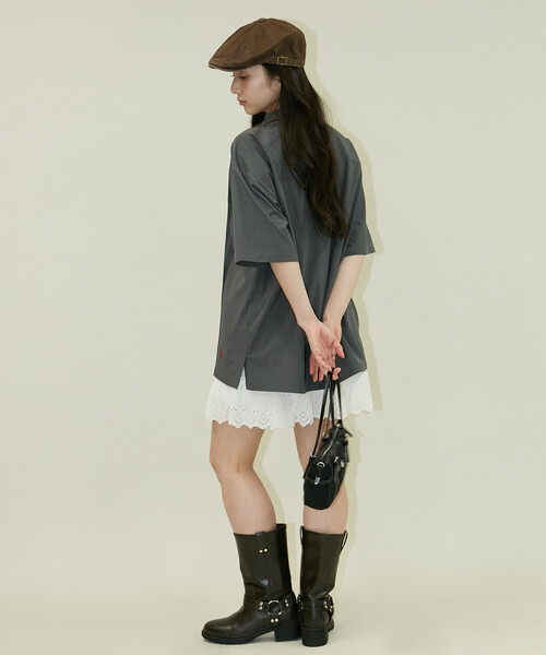 U.S. POLO ASSN.(ユーエスポロアッスン)の「U.S. POLO ASSN.U.S. POLO ASSN. × PUBLUX/ユーエスポロアッスン 別注 ワンポイント ピンタックシャツ 限定展開(シャツ/ブラウス・メンズ・グレー/チャコールグレー/ブラック/サックスブルー・S/M/L)」の19枚目の写真