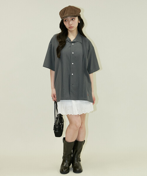 U.S. POLO ASSN.(ユーエスポロアッスン)の「U.S. POLO ASSN.U.S. POLO ASSN. × PUBLUX/ユーエスポロアッスン 別注 ワンポイント ピンタックシャツ 限定展開(シャツ/ブラウス・メンズ・グレー/チャコールグレー/ブラック/サックスブルー・S/M/L)」の20枚目の写真