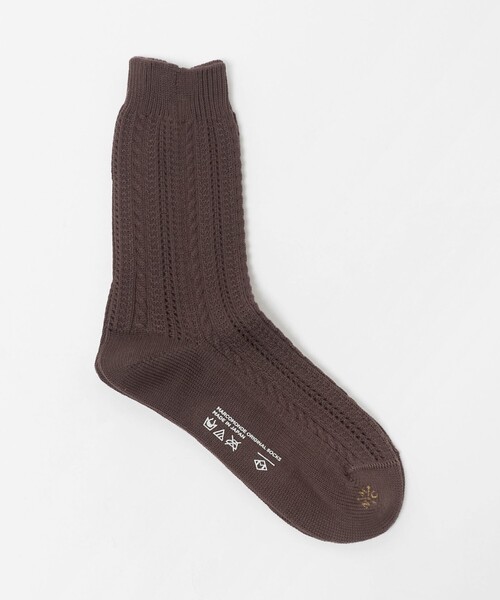 Steven Alan(スティーブンアラン)の「<MARCOMONDE>LACE SOCKS/ソックス(ソックス/靴下・レディース・ホワイト/ダークブラウン/ブラック・FREE)」の1枚目の写真