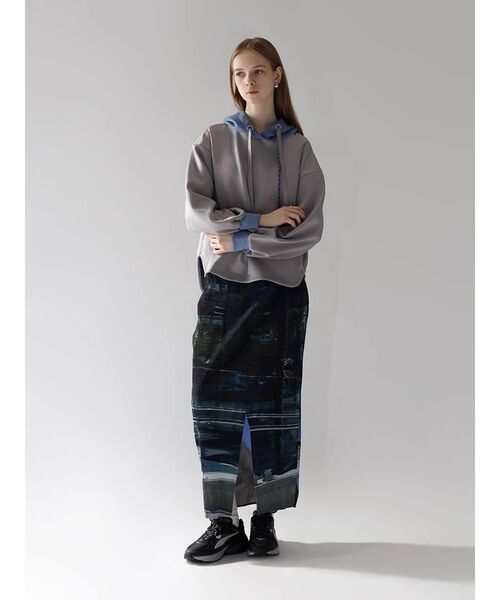 :ETHROF(イーサオブ)の「MULTICOLOR DESIGN PLEAT TIGHT SKIRT(スカート・レディース・ブラック/ブルー・MEDIUM)」の18枚目の写真