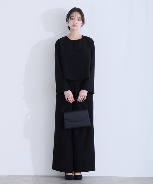 新品☆13号♪黒無地系セレブレイトスーツセット♪卒業＆入学式や喪服に☆n887 喪服・礼服】《日本製素材を使用》卒入学式にも使える/テーラード