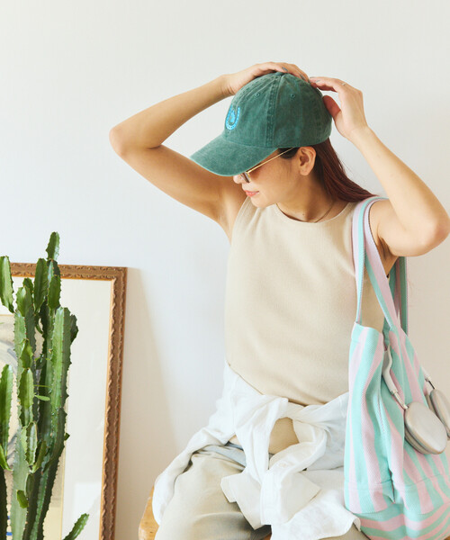 FREAK'S STORE(フリークスストア)の「TOYAMEG × FREAK'S STORE/トーヤメグ フリークスストア TOYAMEG Kaiun Horse Cap ワンポイント ピグメント 刺繍キャップ(キャップ・メンズ・ブルー/オレンジ/グリーン・ONE SIZE)」の15枚目の写真