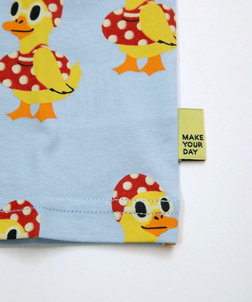 MAKE YOUR DAY(メイクユアデイ)の「スイミングピヨピヨ総柄タンクトップ■80~140cm(タンクトップ・キッズ・アイボリー/サックスブルー・120/110/100/90/80)」の13枚目の写真