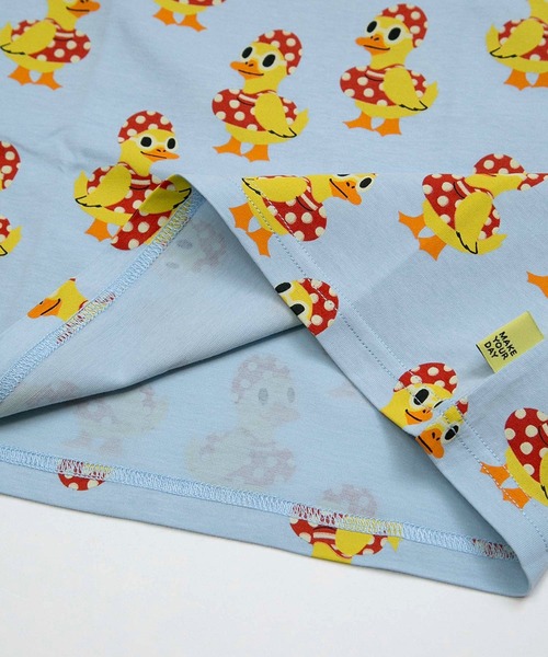 MAKE YOUR DAY(メイクユアデイ)の「スイミングピヨピヨ総柄タンクトップ■80~140cm(タンクトップ・キッズ・アイボリー/サックスブルー・120/110/100/90/80)」の14枚目の写真