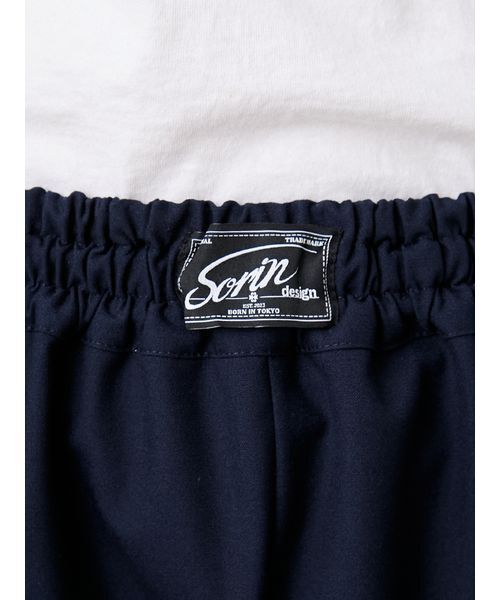 SORIN(ソリン )の「Balloon Line Short Pants/バルーンラインショートパンツ(その他パンツ・レディース・ネイビー/チェック・38/36)」の3枚目の写真